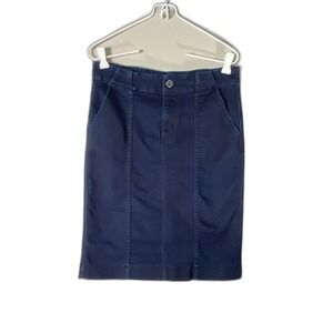 Lauren Jeans Co Ralph‎ Lauren Dark Wash Denim Pencil Skirt Blue Size 4